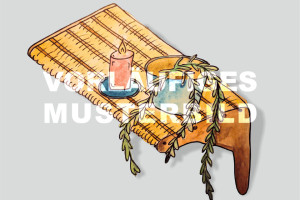 Geflochtenes Wandregal